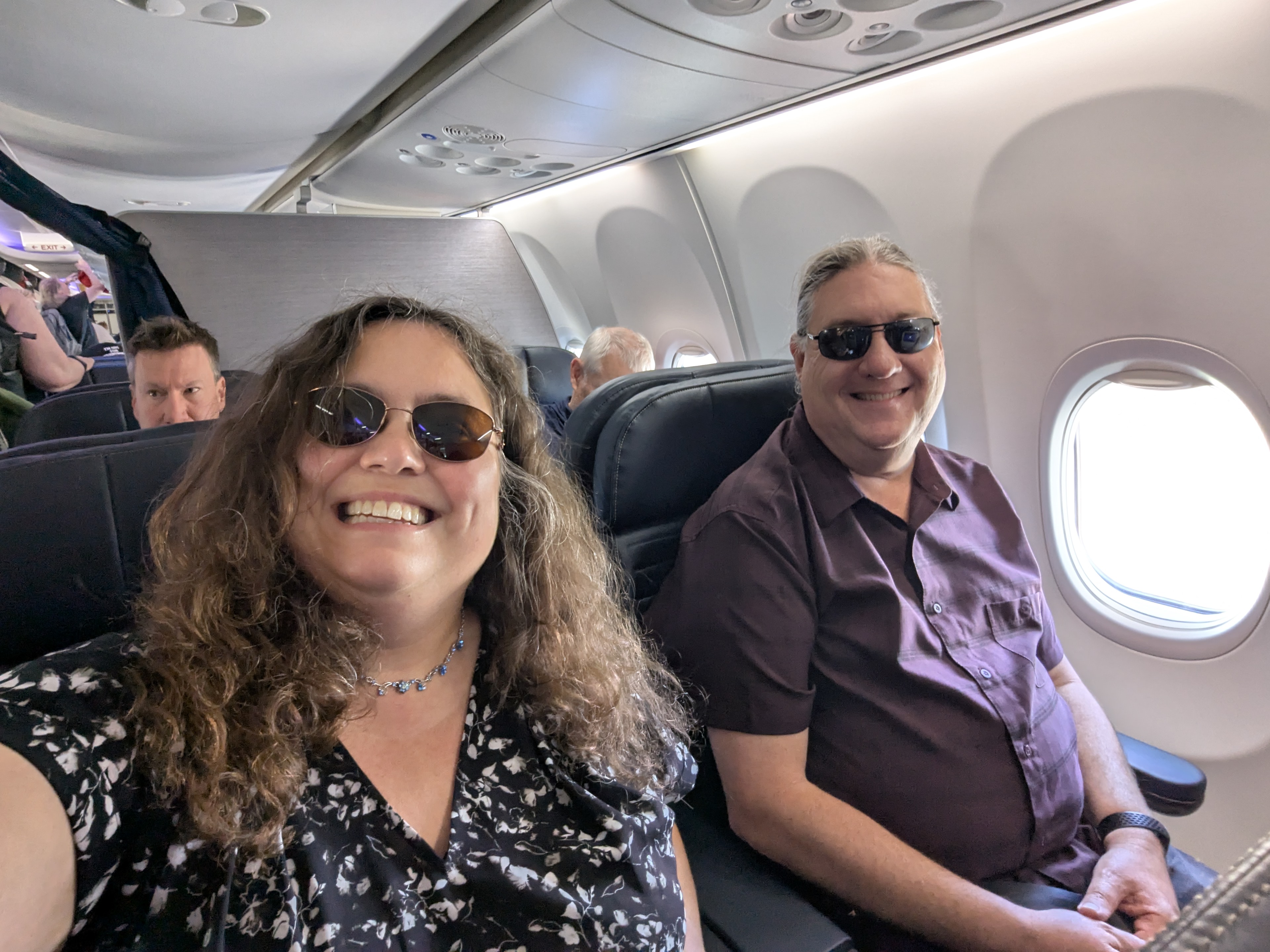 Birthday Trip to Canada, Flight Home, Vancouver, Denver, Kari Sanders, Michael Sanders